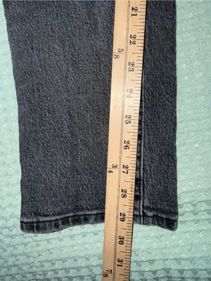 Madewell The Curvy Perfect Vintage Jean Black 28T High Rise Straight Leg thumbnail 2