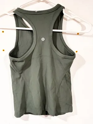 Lululemon Align Waist-Length Racerback Tank Top Green Athletic thumbnail 3