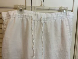 Charter Club Linen Wide-Leg Drawstring Pants thumbnail 2