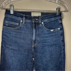 Everlane‎ The Kick Crop Bootcut Denim Jeans thumbnail 3
