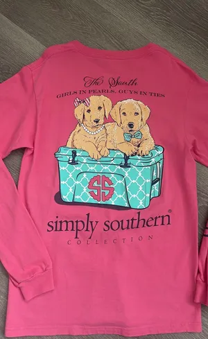 Simply Southern Collection Girls in Pearls Guys in Ties size S thumbnail 6