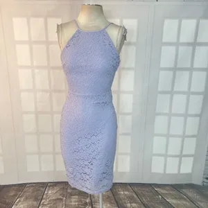 Lulu’s Magic of Love Lavender Lace Bodycon Dress size small thumbnail 4