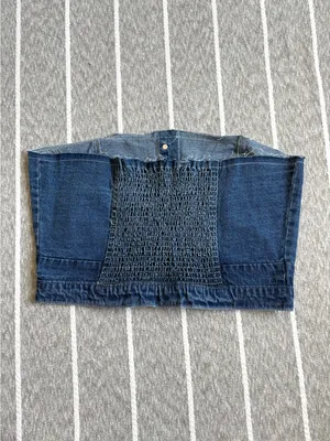 NWT Kendall + Kylie Denim Bustier thumbnail 3