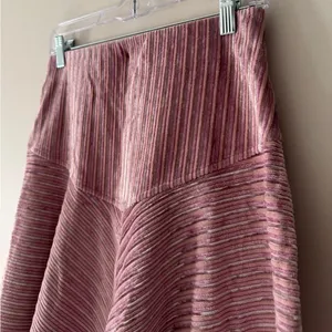 Free People Adorable Pink Camden Velvet Ribbed Mini Skirt‎ Elastic Waist thumbnail 3
