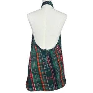 Free People Retro Plaid Cityscape Mini Dress Size Medium Grunge Punk Preppy thumbnail 10