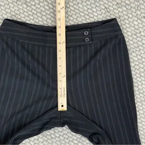 Style & Co Petite Striped Flat Front Straight Leg Trouser Pants Black‎ 10P thumbnail 8