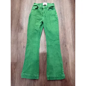 Revice Denim Venus Star Green High Rise Flare Jeans Front‎ Seam Star Back 26 thumbnail 2
