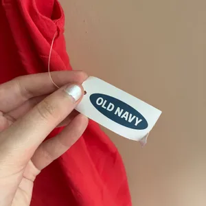NWT Old Navy coral red rayon tank top spaghetti straps y2k women's‎ size small thumbnail 2