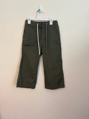 Vuori Ripstop Wide-Leg Pants Army Women’s Green XS Cropped Drawstring thumbnail 3