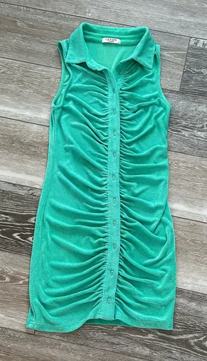 Lavish Tuscaloosa Sz M Ruched Knit Dress Sleeveless Cute & Comfy thumbnail 1