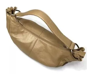 HOBO International Slouch 90s Style Gold Shoulder Bag w/story card Medium‎ thumbnail 1