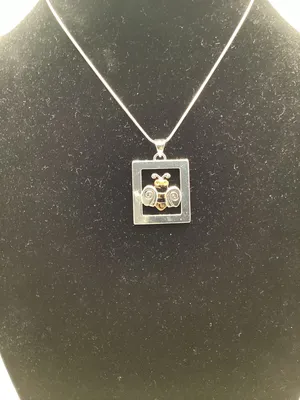 Best mixed metal artisan Bee charm. 1”x1”. thumbnail 10