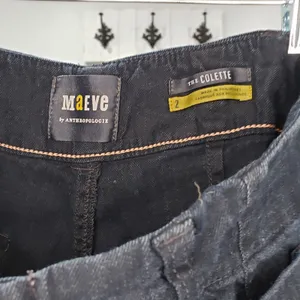 Maeve Colette Cropped Wide Leg Pants Navy Anthropologie Women’s Size 2 EUC thumbnail 3