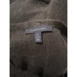 S/M Women's Brown Wool Mixed Blend. Grade & Gather Sweater Three-Quarter Sleeve. thumbnail 3