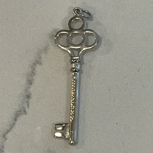 Authentic Tiffany sterling silver vintage key pendant thumbnail 2