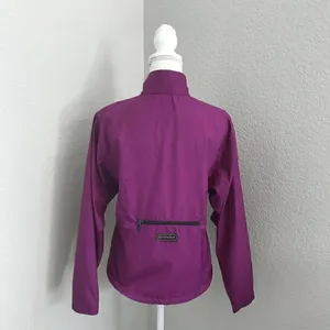 Sugoi Womens Purple Long Sleeves Full Zip Mock Neck Windbreaker Jacket Size S thumbnail 2