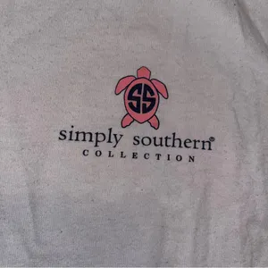 Simply Southern Shirt Womens M White Logo Turtles Collection Casual Graphic thumbnail 3