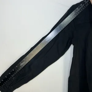 Lucky Brand Popover Dress Black Embroidered Denim Pullover Long Sleeve Y2K XS thumbnail 12