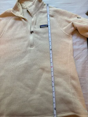 Patagonia Better Sweater 1/4 Zip Fleece Medium Birch White Cream Pullover thumbnail 7