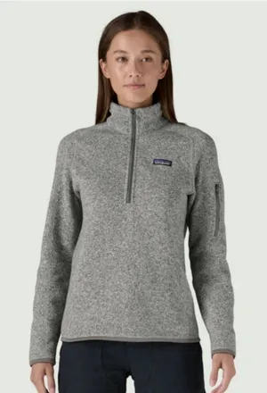 Patagonia Better Sweater 1/4 Zip Birch White Fleece Pullover Outdoor Jacket XS thumbnail 1