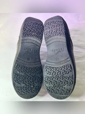 Dansko Brown Floral-Embossed Leather Clogs thumbnail 8