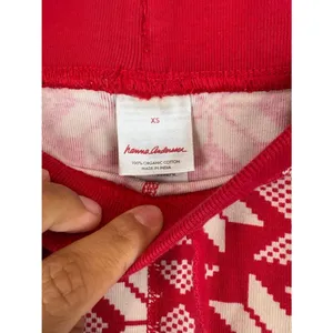 Hanna Andersson Long John Pajamas SET Scandi Snowflake Women's Size XS thumbnail 8