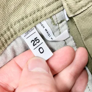 LOFT High Waist Wide Leg Pants Womens Size 0 25 Olive Green Utility Twill Cotton thumbnail 4
