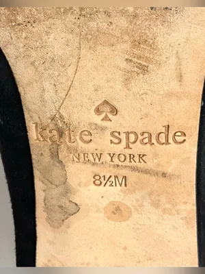Kate Spade Ruffle Bow Flats Sz 8.5 Shoes Kalani Suede Pointed Toe thumbnail 6