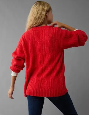 American Eagle Cable Knit Sweater thumbnail 2
