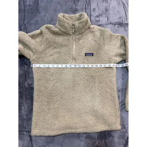 Patagonia Los Gatos Quarter-Zip Fleece Pullover Women Tan Beige Medium thumbnail 6