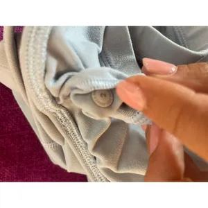 LULULEMON Align Arise Tank in Blue Linen Size 2 Shelf Bra Crop Top thumbnail 2
