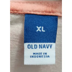 Old Navy Tie Dye Long Sleeve Tunic Dress XL Coral White Casual Comfort‎ thumbnail 3
