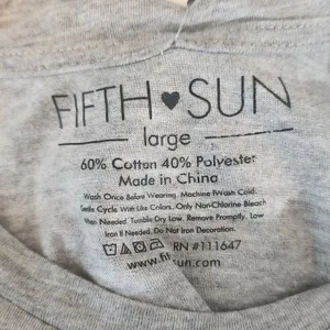 Fifth Sun Gray Tank Top with Stars NWT Size Large Cropped Star Tank Top thumbnail 4