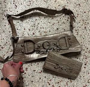 GUESS shoulder bag and wallet a crocodile skin effect thumbnail 1