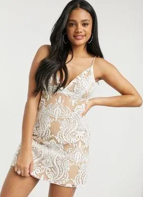Free People Night Shimmer Mini Dress thumbnail 5