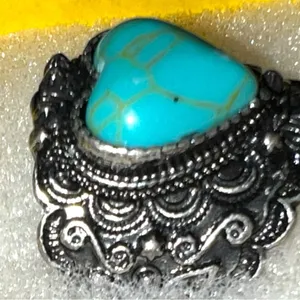 Turquoise Heart Jewelry Set Blue thumbnail 6