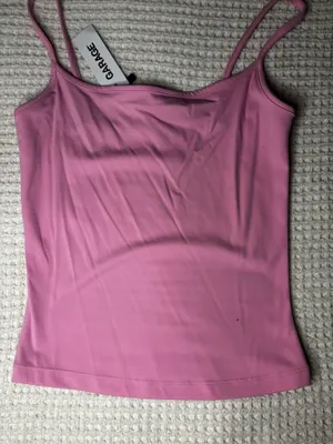 Garage Sleek Scoop Cami Top Begonia Pink Size Small thumbnail 1