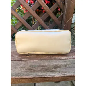 Coach Hampton Hobo Nylon Cream Tan Leather Shoulder Bag F11668 thumbnail 5