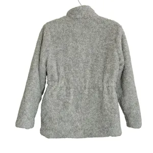 Democracy Size XS Faux Fur Jacket Grey Sherpa Full Zip Fall Contemporary Cozy thumbnail 6