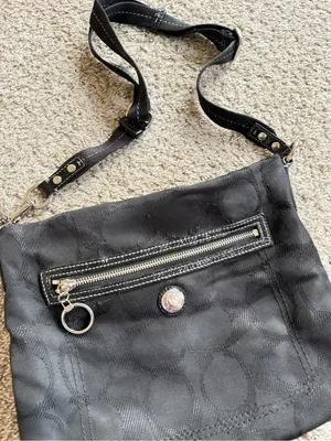 Coach Daisy Black Crossbody Bag with Signature Jacquard thumbnail 3