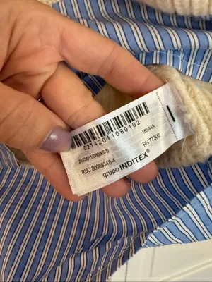 Zara oversized two-for collared sweater top size large thumbnail 3
