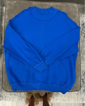 Free People We The Free Blue Pullover thumbnail 1