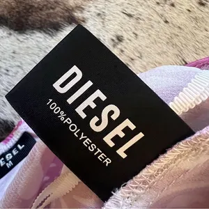 DIESEL Y2K Patterned Pink Satin Midi Skirt Size Medium‎ thumbnail 4