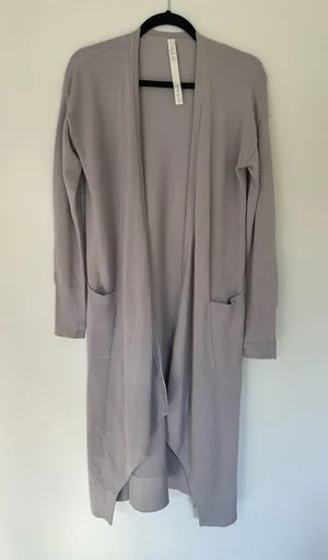 Lululemon Lunar Lengths Wrap Sweater Iced Iris 4 thumbnail 1