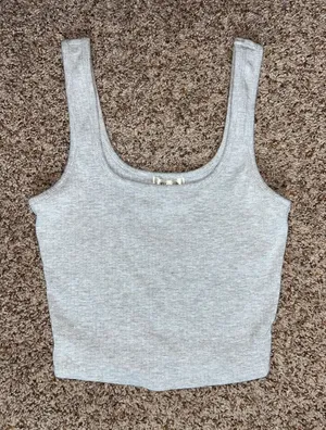 Crop tank top Gray thumbnail 1