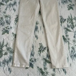 Paige Kylie Crop Jeans White 28 Skinny Stretch thumbnail 14