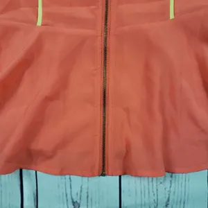 Romeo + Juliet Couture Orange Sleeveless Zippered Peplum Top Women's Size XS thumbnail 8