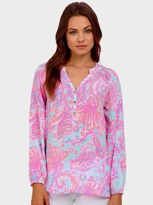 Lilly Pulitzer Elsa Too Much Bubbly 100% Silk Size Small thumbnail 11