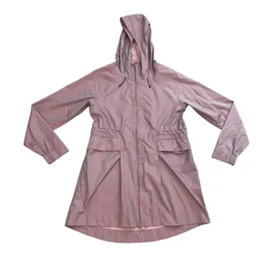 Calia by Carrie Underwood Iridescent Rain Jacket Hooded Windbreaker Pink XL thumbnail 1