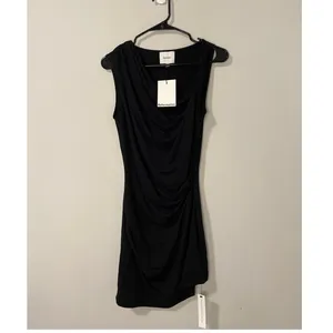 NWT Reformation Anastasia Knit Mini Dress Black Size Small thumbnail 2